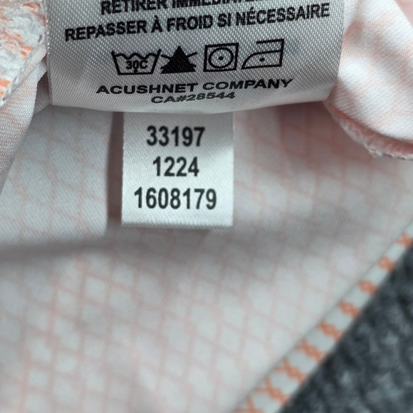 FootJoy Margaritaville Lake Resort Polo Shirt Mens Large Peach Diamond 33197 - Picture 5 of 8